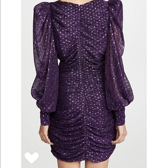 For Love & Lemons LA VILLETTE MINI DRESS💜💜💜 XS NWT - Picture 4 of 6